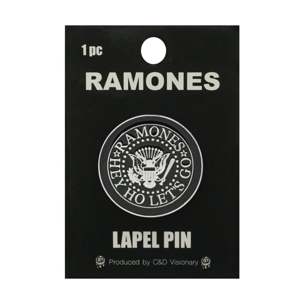 Ramones Enamel Pin - Let's Go Slogan - 70s Punk Rock Music Band Apparel Gift NWT